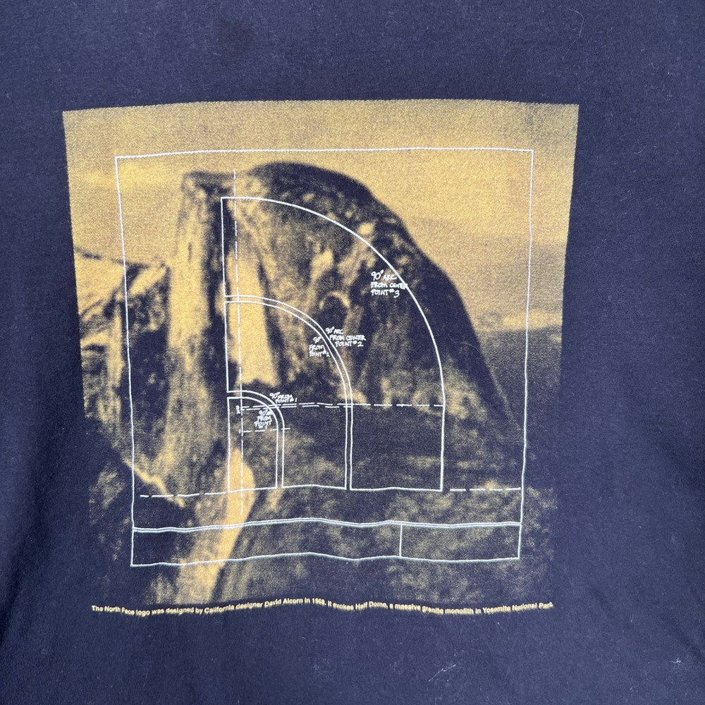 The North Face Half Dome Schematic Graphic Gorpcore Black Long‎ Sleeve Shirt Med - Picture 2 of 8